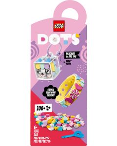 LEGO® DOTS 41944 - Candy Kitty Armband & Taschenanhänger