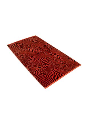 Vossen Swirl Strandtuch, 100×180 cm, flesh red