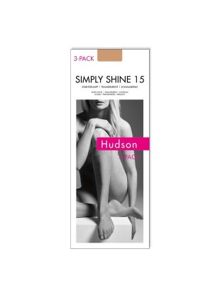 Hudson Simply Shine 15 3Pack - Da. Kniestrümpfe