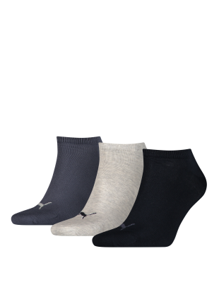 PUMA Unisex Plain Sneaker - Trainer Socken 3er-Pack