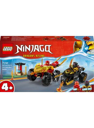 LEGO®Ninjago 71789 - Verfolgungsjagd mit Kais Flitzer und Ras' Motorrad
