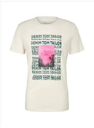 Denim Tom Tailor Hr. T-Shirt mit Fotoprint