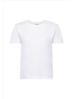 Esprit Baumwoll-T-Shirt mit Rundhalsausschnitt