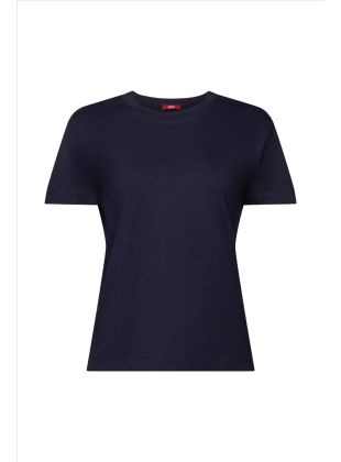 Esprit Baumwoll-T-Shirt mit Rundhalsausschnitt