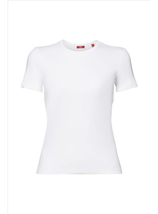 Esprit T-Shirt aus Baumwolljersey mit Rundhalsausschnitt