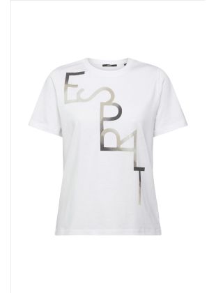 Esprit Logo-T-Shirt, TENCEL™ Mix