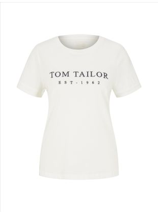 Tom Tailor Da. T-Shirt mit Stickerei
